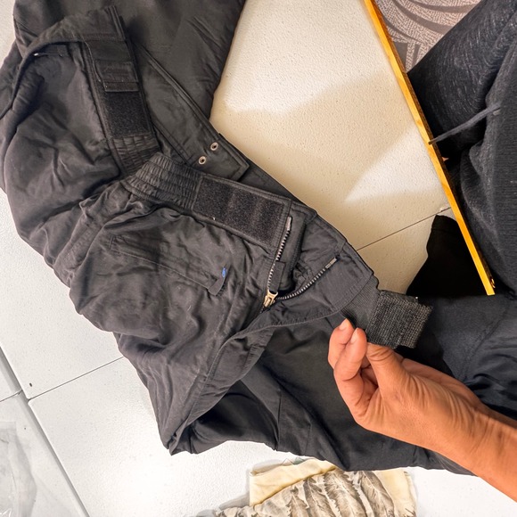 SLALOM Ski Snow Pant Black men XL Insulated adjustable spandex waistband Outdoor - Picture 6 of 14